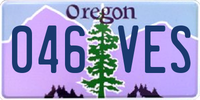OR license plate 046VES