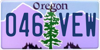 OR license plate 046VEW