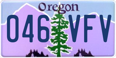 OR license plate 046VFV