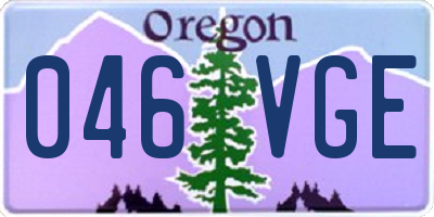 OR license plate 046VGE