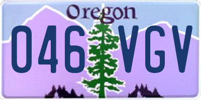 OR license plate 046VGV