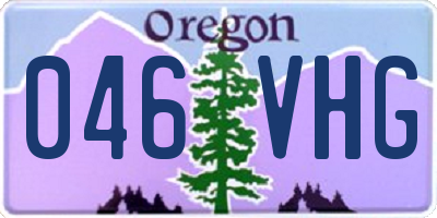 OR license plate 046VHG