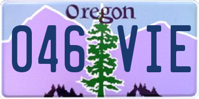 OR license plate 046VIE