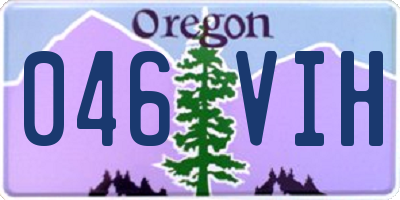 OR license plate 046VIH
