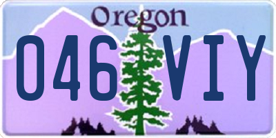 OR license plate 046VIY