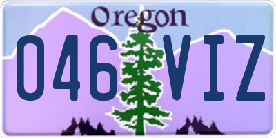 OR license plate 046VIZ