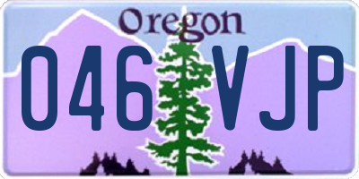 OR license plate 046VJP