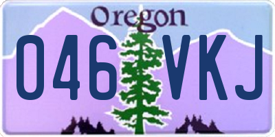 OR license plate 046VKJ