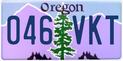 OR license plate 046VKT