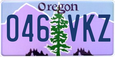 OR license plate 046VKZ