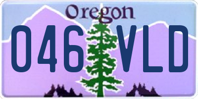 OR license plate 046VLD