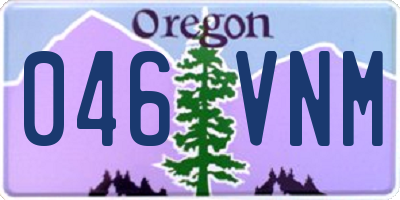 OR license plate 046VNM
