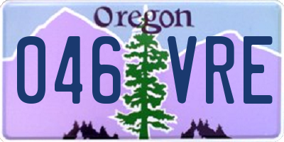 OR license plate 046VRE