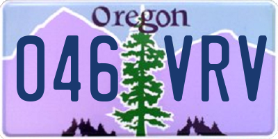OR license plate 046VRV