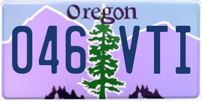 OR license plate 046VTI