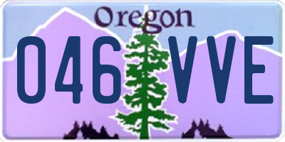 OR license plate 046VVE