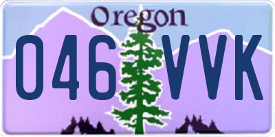 OR license plate 046VVK