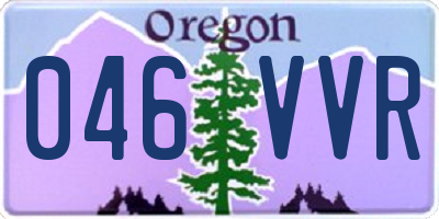 OR license plate 046VVR