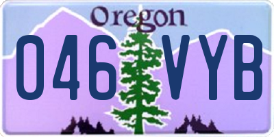OR license plate 046VYB