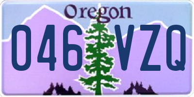 OR license plate 046VZQ