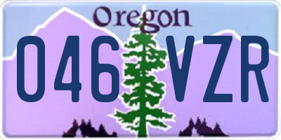 OR license plate 046VZR