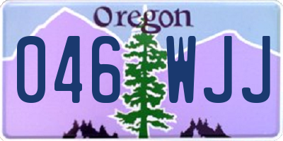 OR license plate 046WJJ