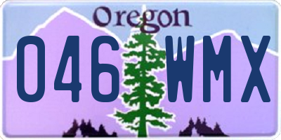 OR license plate 046WMX