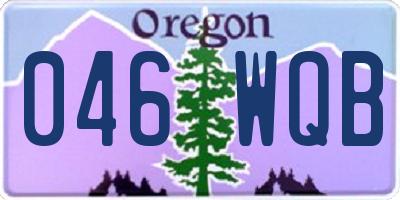 OR license plate 046WQB