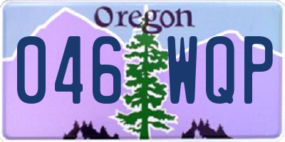 OR license plate 046WQP