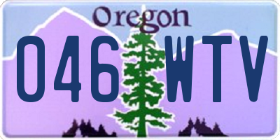 OR license plate 046WTV