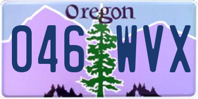 OR license plate 046WVX