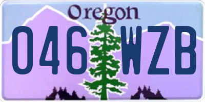 OR license plate 046WZB