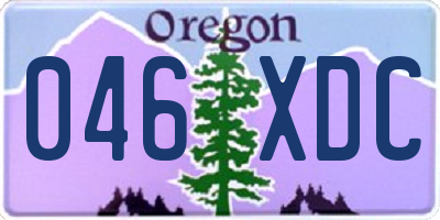 OR license plate 046XDC
