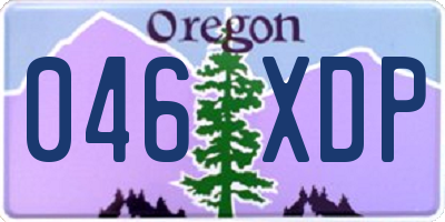 OR license plate 046XDP