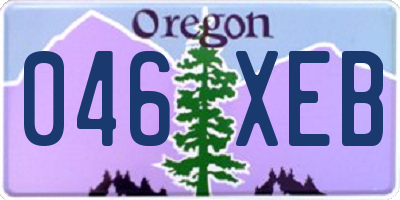 OR license plate 046XEB