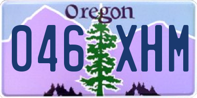 OR license plate 046XHM