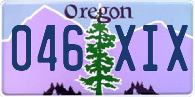 OR license plate 046XIX