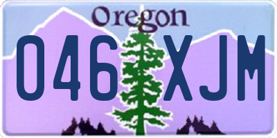 OR license plate 046XJM
