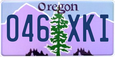 OR license plate 046XKI