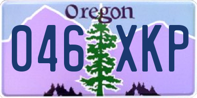 OR license plate 046XKP