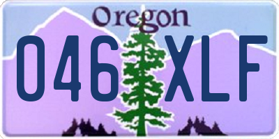OR license plate 046XLF
