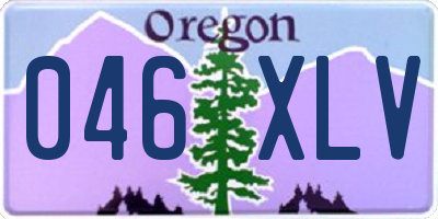 OR license plate 046XLV