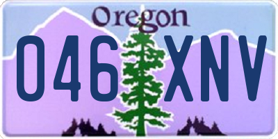 OR license plate 046XNV