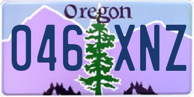 OR license plate 046XNZ