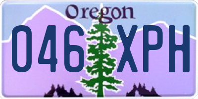 OR license plate 046XPH