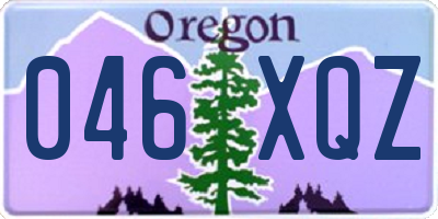 OR license plate 046XQZ