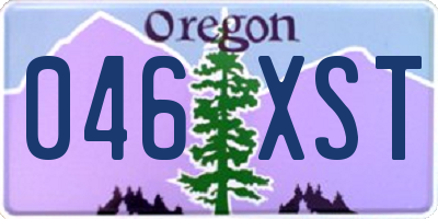 OR license plate 046XST