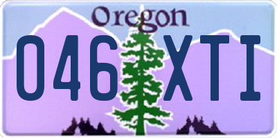 OR license plate 046XTI