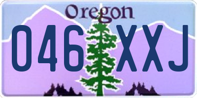 OR license plate 046XXJ