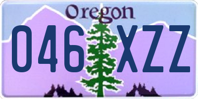 OR license plate 046XZZ